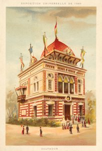 Pavilion of El Salvador, Exposition Universelle 1889, Paris by French School